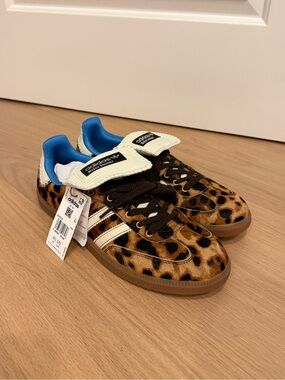 Wales Bonner x adidas Samba Pony “Leopard” sneakers. New with tags, original box